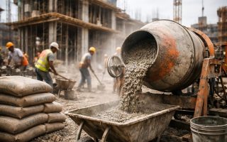 chantier-melangeur-beton-ouvriers-sacs-ciment