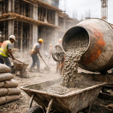 chantier-melangeur-beton-ouvriers-sacs-ciment