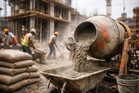 chantier-melangeur-beton-ouvriers-sacs-ciment