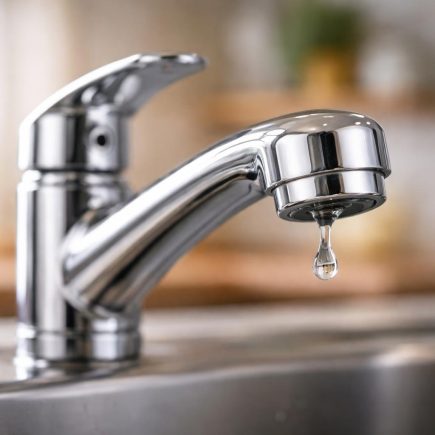 robinet-chrome-goutte-eau-cuisine