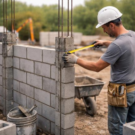 chantier-construction-macon-parpaing-outils