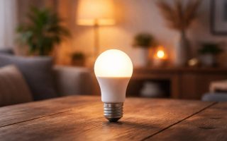 ampoule-led-table-bois-decoration-moderne