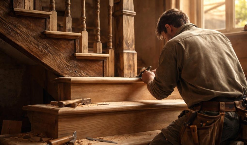 artisan-escalier-bois-outils-lumiere