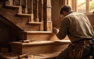 artisan-escalier-bois-outils-lumiere