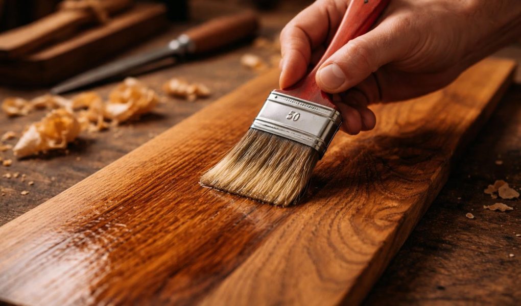 main-huile-surface-bois-texture