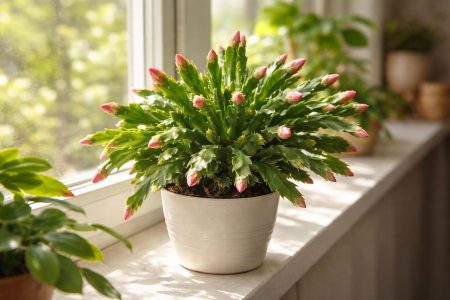 cactus-noel-fenetre-ensoleillee-bourgeons