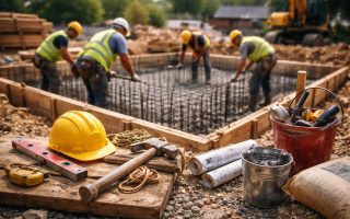 chantier-construction-outils-materiaux-travailleurs